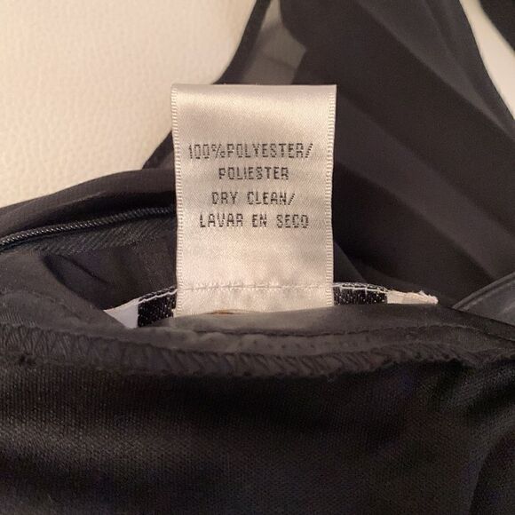 J.R.Nites Petites Plisse Black Wide Leg Pants Size 12P - Picture 8 of 8